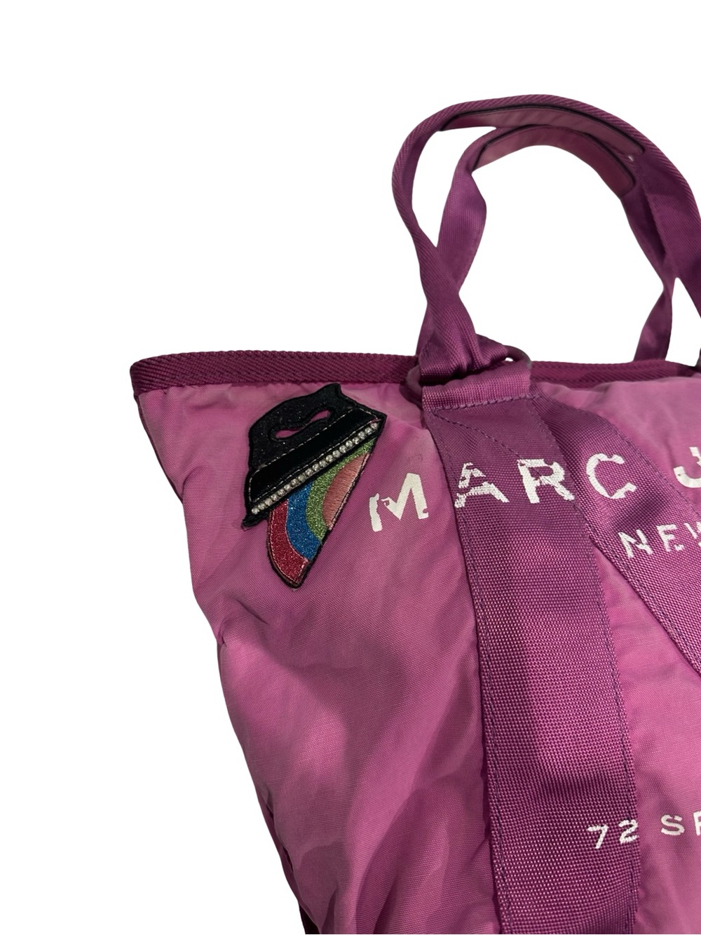 Rare 2017 MARC JACOBS Nylon Tote | Julie Verhoeven Collab Patches - Picture 12 of 16
